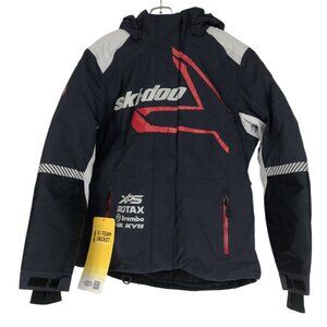 Ski-Doo Snowmobile Jacket Coat‎ Womens Size Large L Blue X-Team Ladies